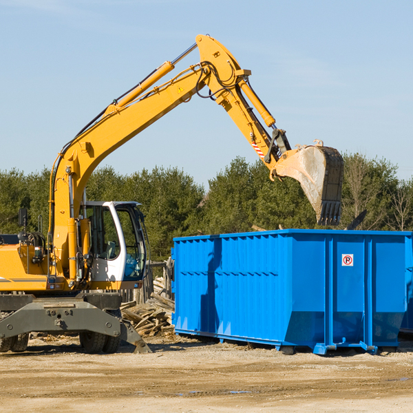 can i request a rental extension for a residential dumpster in Adams MN